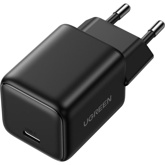 Ugreen 30W USB-C GaN hitri polnilec - črn - slika 4