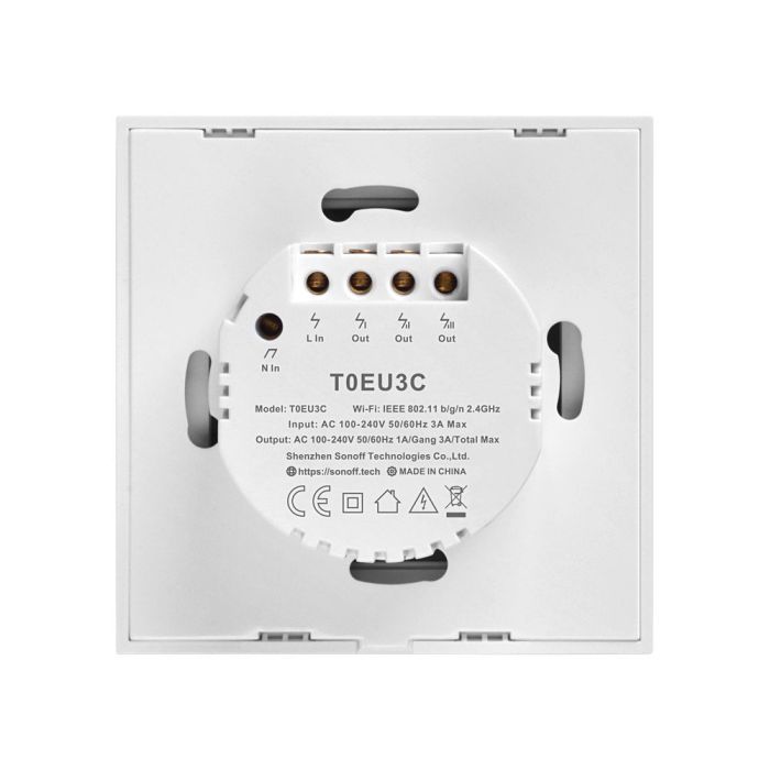 SONOFF pametno stensko stikalo Wi-Fi trojno T0EU3C-TX - slika 3