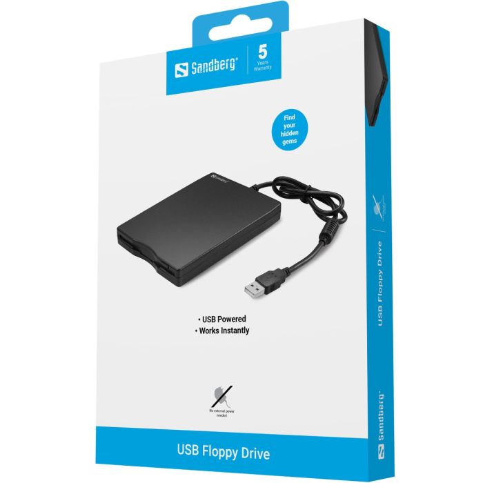 Sandberg USB Floppy Drive zunanja disketna enota - slika 3