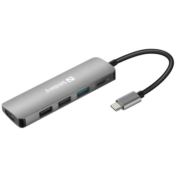 Sandberg USB-C Dock HDMI+3xUSB+PD 100W priklopna postaja - slika 2