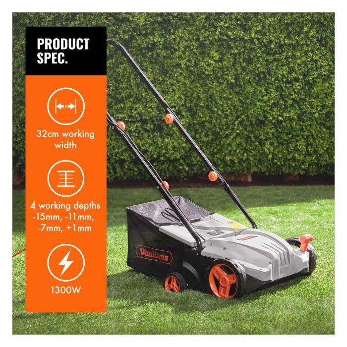 VonHaus električni prezračevalnik trate 1300W - slika 4