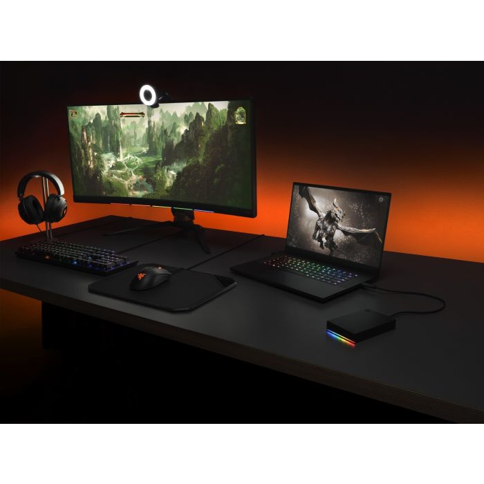 Seagate 2TB FireCuda Gaming USB 3.0 RGB zunanji HDD disk - slika 3