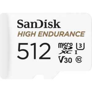 SanDisk 512GB High Endurance microSD Class 10 U3 V30 spominska kartica z adapterjem