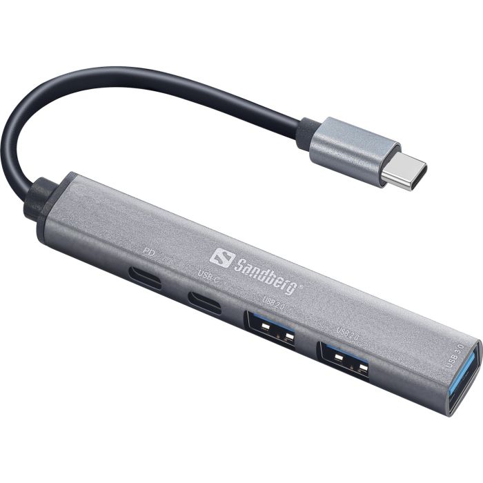 Sandberg USB-C v 3xUSB-A + 2xUSB-C SAVER varčno vozlišče - slika 4