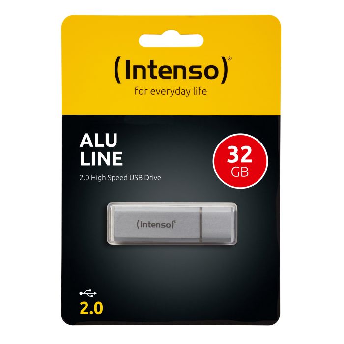 Intenso 32GB Alu Line USB 2.0 spominski ključek - Srebrn - slika 3