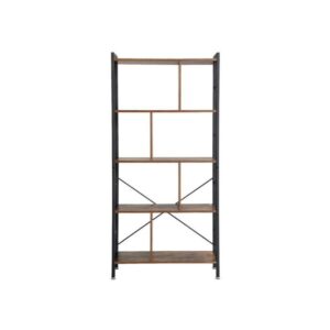 VASAGLE 4-stopenjska univerzalna knjižna polica, rustikalno rjava