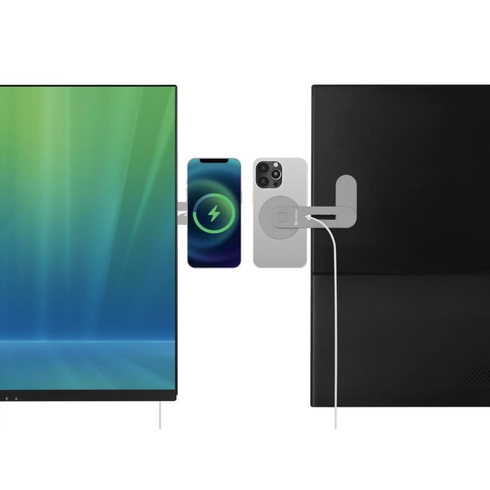 Sandberg ScreenMount Magnet Charger 15W brezžični polnilnik - slika 4