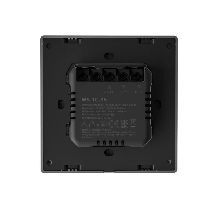 SONOFF pametno stensko stikalo Wi-Fi M5-1C-86, enojno - slika 2