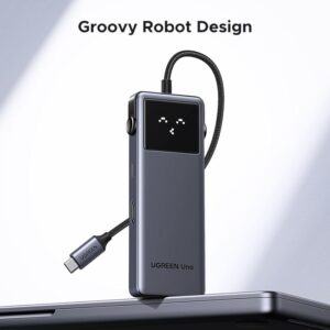 Ugreen Uno 6v1 USB-C hub z 10Gbps USB-C in USB-A ter 4K@60Hz HDMI izhodi