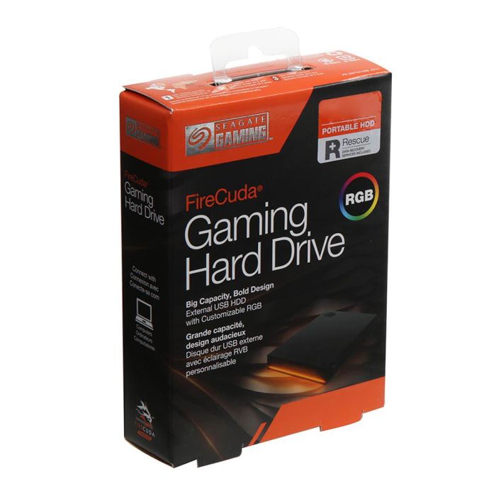 Seagate 2TB FireCuda Gaming USB 3.0 RGB zunanji HDD disk - slika 4