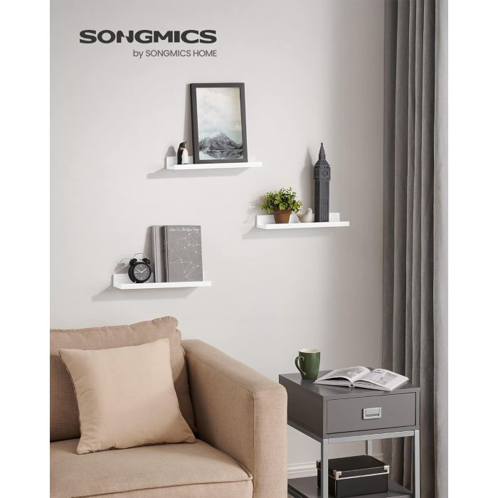 SONGMICS komplet 3 plavajočih polic - slika 2