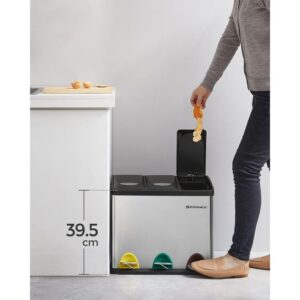 SONGMICS koš za ločevanje odpadkov 24L, LTB24L