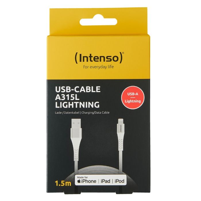 Intenso USB-A na Lightning kabel A315L, 1.5M - slika 4