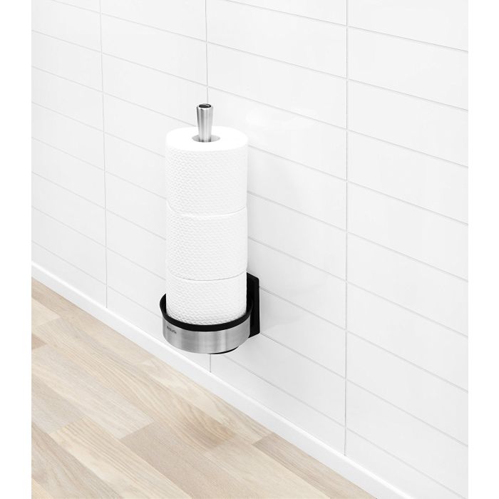 Brabantia stojalo za WC papir kovinski platina - slika 3