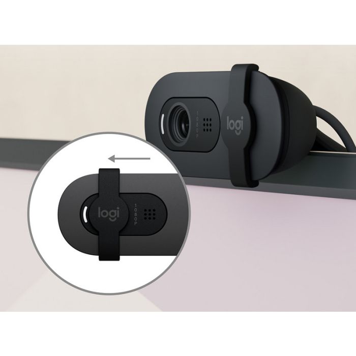 Logitech USB spletna kamera Brio 100, grafitna - slika 3