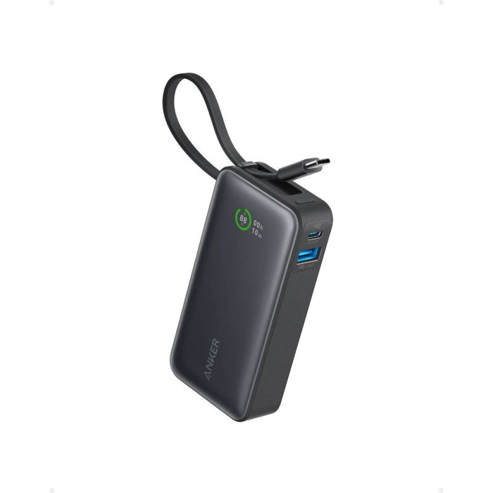 Anker 545 Nano powerbank 10K z vgrajenim kablom USB-C, črn - slika 3