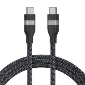 Anker pleteni USB-C na USB-C kabel 240 W, 0,9m, črn