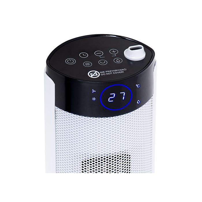 Adler keramični LCD kalorifer 2200W z vlažilcem, stolp, bel AD7730 - slika 2