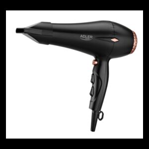 Adler sušilnik las 2000 W črno-zlat