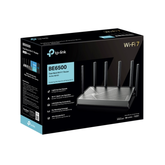 TP-LINK BE6500 Dual-Band Wi-Fi 7 5764+688 Mbps usmerjevalnik, 2.5 Gbps LAN, USB 3.0 - slika 2