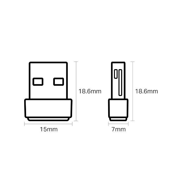 TP-LINK Archer T2U Nano 600Mbps brezžična USB mrežna kartica - slika 2