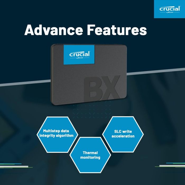 Crucial BX500 500GB 3D NAND SATA 2.5 SSD - slika 4