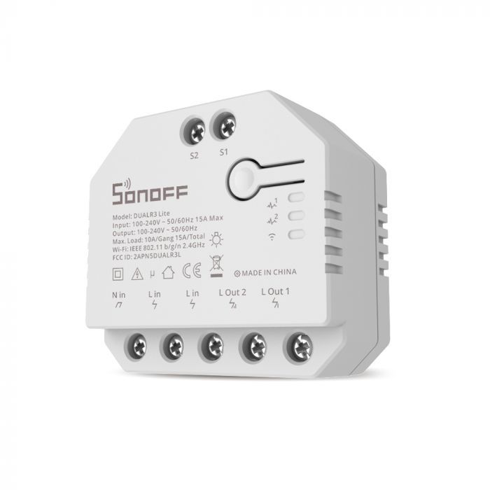 SONOFF pametno stikalo Wi-Fi 2-kanalni, nadzor motorja za rolete DUAL3LITE - slika 4