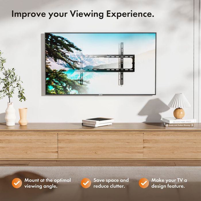 VonHaus 37-70 fiksen TV stenski nosilec do 35kg - slika 2