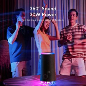 Anker Soundcore prenosni Bluetooth zvočnik Glow, črn