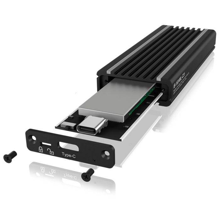 IcyBox IB-1824ML-C31 USB-C & USB-A 3.1 ohišje za M.2 NVMe SSD - slika 3