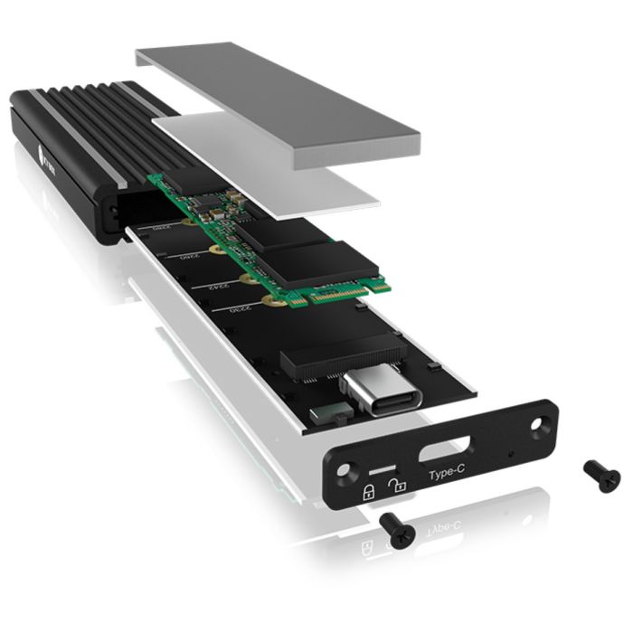 IcyBox IB-1824ML-C31 USB-C & USB-A 3.1 ohišje za M.2 NVMe SSD - slika 4