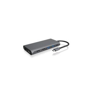 IcyBox IB-DK4050-CPD priklopna postaja s Power Delivery 100W