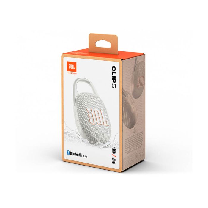 JBL CLIP 5 Bluetooth prenosni zvočnik, bel - slika 3