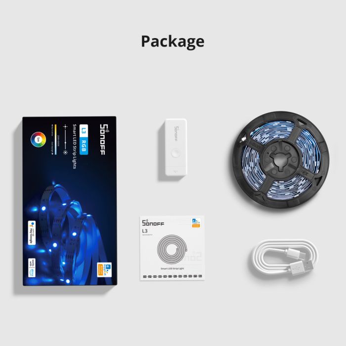 SONOFF L3 5M Pametni RGB LED Wi-Fi trak