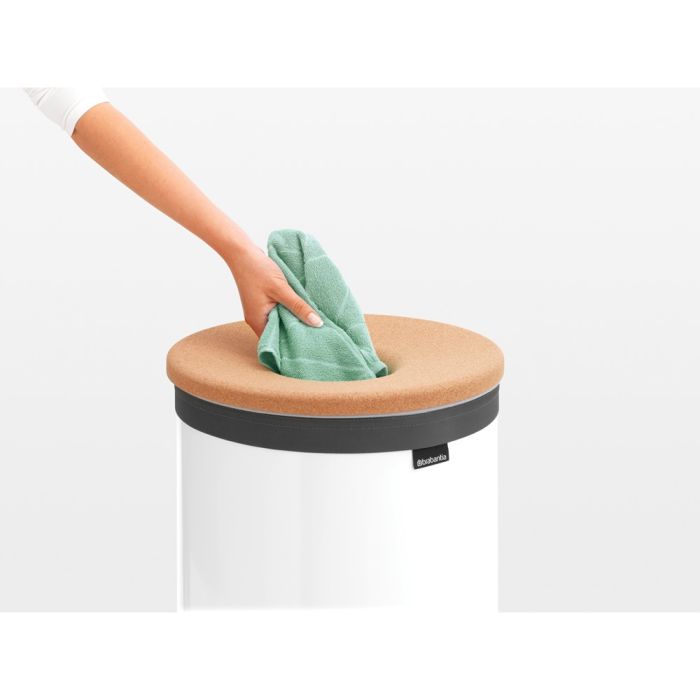 Brabantia koš za perilo 60L okrogel, bel - slika 2