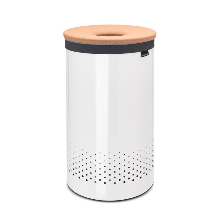 Brabantia koš za perilo 60L okrogel, bel - slika 4