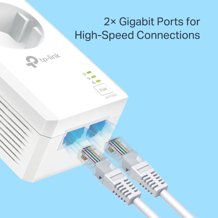 TP-LINK TL-PA7027P KIT AV1000 2xGigabit powerline adapter - slika 2