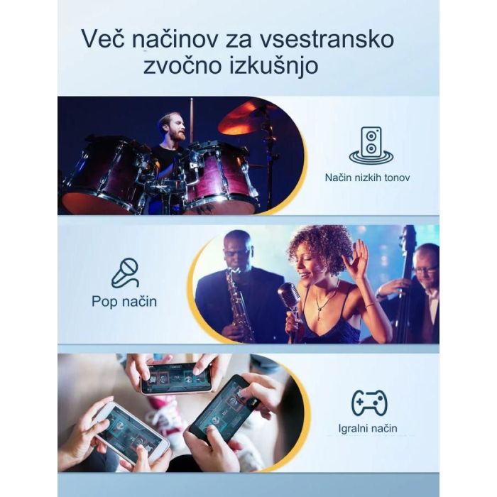 TaoTronics Brezžične slušalke BH1118 bele - slika 2