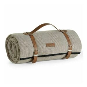 VonShef odeja za piknik 200 x 220cm, rjava