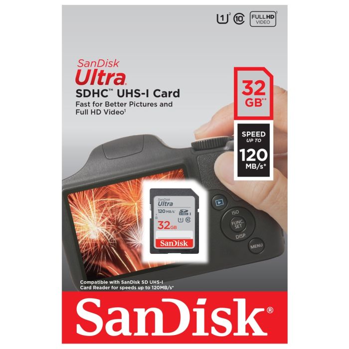 SanDisk Ultra 32GB SDHC spominska kartica 120MB/s - slika 3