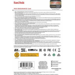 SanDisk MAX ENDURANCE microSDHC 32GB + SD Adapter