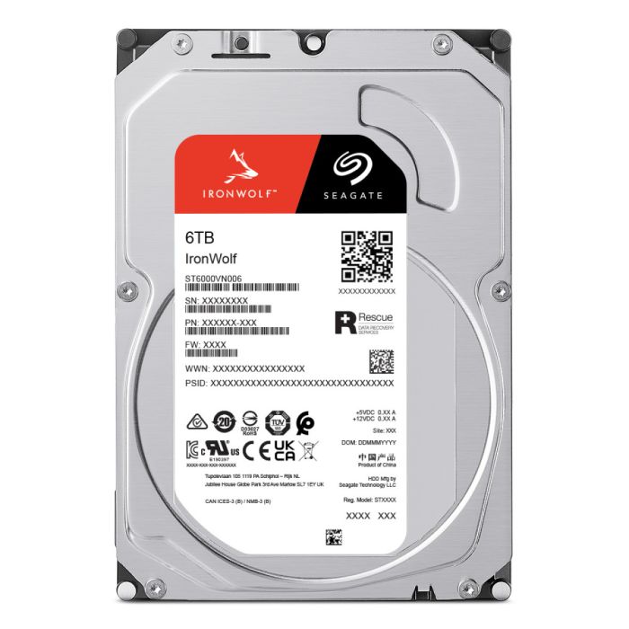 Seagate 6TB IronWolf 3,5" SATA 6Gb/s 5400rpm 256MB HDD disk - slika 2