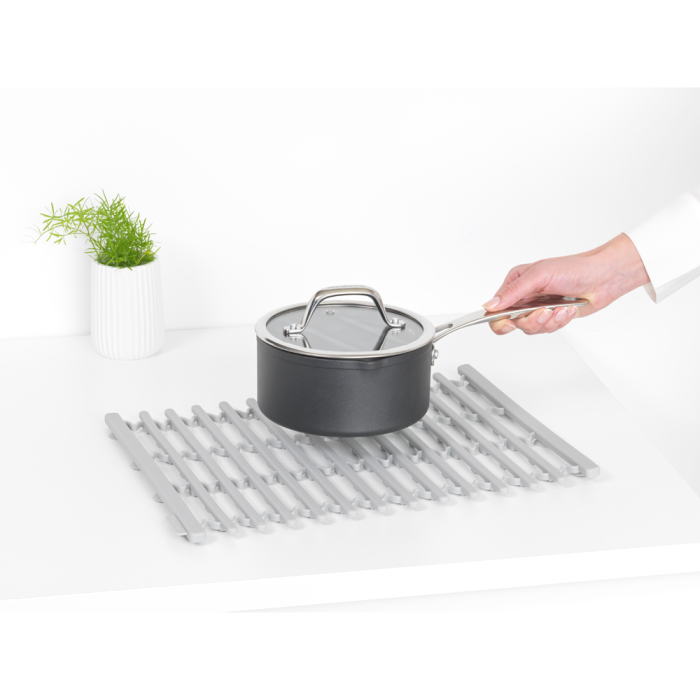 Brabantia silikonska podloga za umivalnik, svetlo siva - slika 2