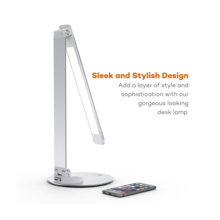 TaoTronics Minimalist LED namizna svetilka srebrna TT-DL19 - slika 3