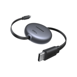 Ugreen USB-C na USB-C izvlečni polnilni kabel 100W, 1M