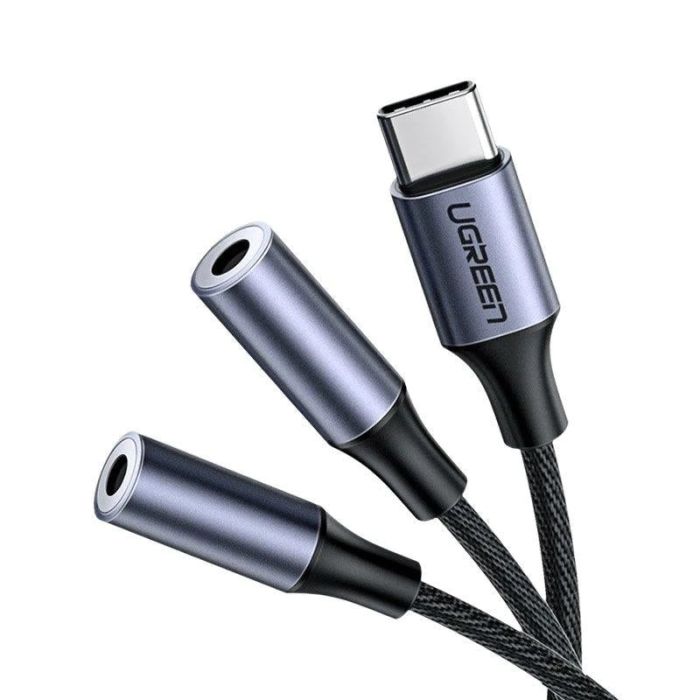 Ugreen USB-C na 3.5 mm avdio 2x 25cm - polybag - slika 2