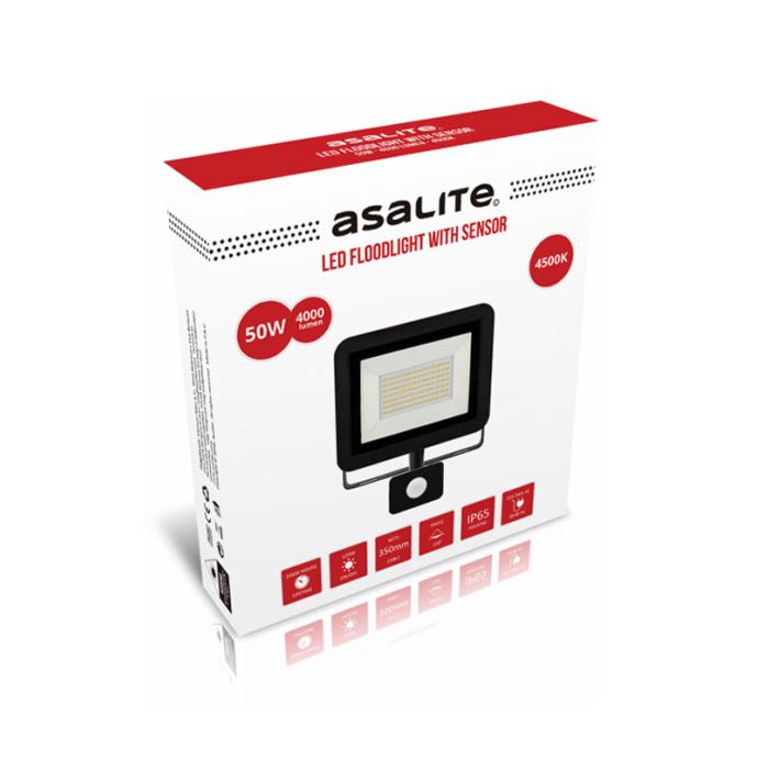 ASALITE LED reflektor 50W 4500K, 4000Lm + senzor - slika 3