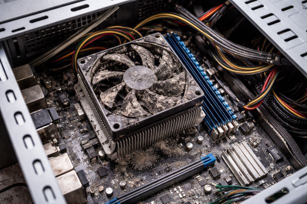 prašen računalnik CPU