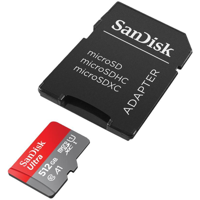 SanDisk 512GB Ultra microSD UHS-I spominska kartica z adapterjem - slika 4
