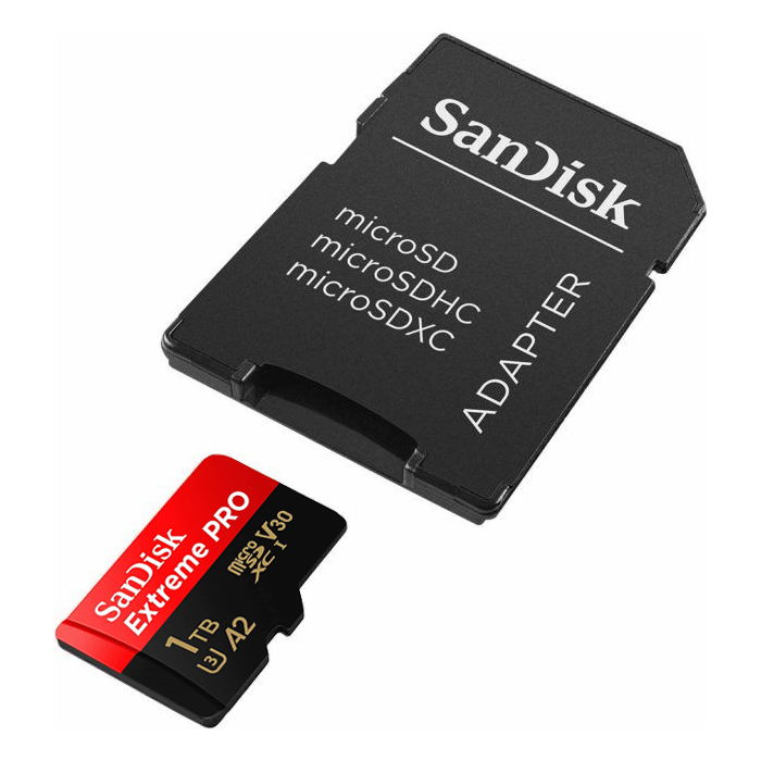 SanDisk 1TB Extreme PRO microSDXC UHS-I spominska kartica z adapterjem - slika 4